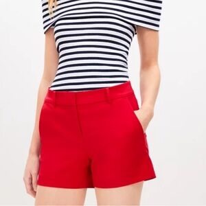 Riviera Shorts In Doubleweave nwt by The Loft
Size: 6, Regular Tango Red